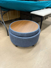 25'' Upholstered Round Storage Ottoman with Tufted Cushion