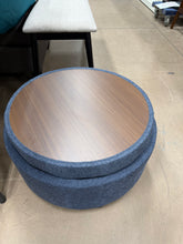 25'' Upholstered Round Storage Ottoman with Tufted Cushion