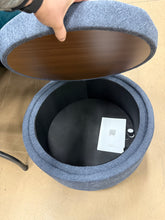 25'' Upholstered Round Storage Ottoman with Tufted Cushion