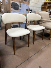 Modern Upholstered White Dining Chairs Set of 2 - Dining Room Chairs (Set of 2)! (NEW & ASSEMBLED)