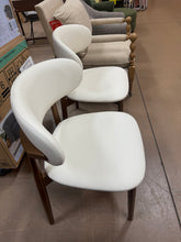 Modern Upholstered White Dining Chairs Set of 2 - Dining Room Chairs (Set of 2)! (NEW & ASSEMBLED)