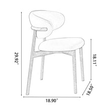 Modern Upholstered White Dining Chairs Set of 2 - Dining Room Chairs (Set of 2)! (NEW & ASSEMBLED)