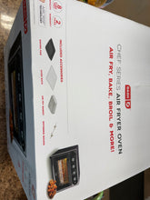 Dash Chef Series Stainless Steel 7-in-1 Convection Air Fryer Oven with Non-Stick Fry Basket, Baking Pan & Rack, 23L, 1500 Watt! (NEW)