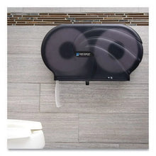 San Jamar Twin 9" JBT Toilet Tissue Dispenser, Oceans, 19 x 5.25 x 12, Transparent Black Pearl**New in box**