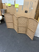 Short Diamond Weave Folding Screen, 2Ft High - 4 panels! (NEW)