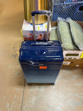 Merax 3-Piece Gradient Blue 20 in. 24 in. 28 in. ABS and PC Hardshell Spinner Luggage Set with TSA Lock, 20 in. with USB Port! (NEW - WRAPPED IN PLASTIC - MINOR SCRATCH ON 28”)