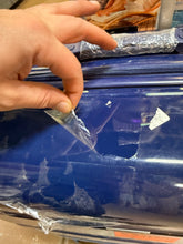 Merax 3-Piece Gradient Blue 20 in. 24 in. 28 in. ABS and PC Hardshell Spinner Luggage Set with TSA Lock, 20 in. with USB Port! (NEW - WRAPPED IN PLASTIC - MINOR SCRATCH ON 28”)