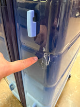 Merax 3-Piece Gradient Blue 20 in. 24 in. 28 in. ABS and PC Hardshell Spinner Luggage Set with TSA Lock, 20 in. with USB Port! (NEW - WRAPPED IN PLASTIC - MINOR SCRATCH ON 28”)