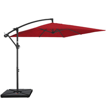 Beeram 10Ft Cantilever Umbrella with Counterweight, Red! (NEW)