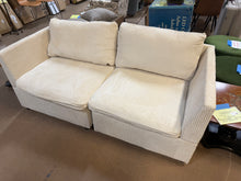 68” Corduroy Loveseat Sofa, Cream/White! (BRAND NEW!