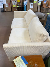 68” Corduroy Loveseat Sofa, Cream/White! (BRAND NEW!