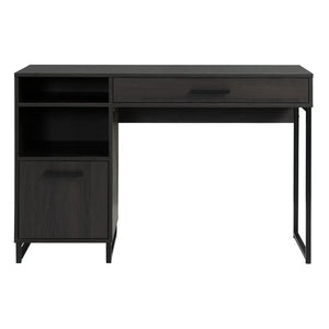 Mainstays Wood & Metal Writing Desk with 1 Drawer and 1 Door for Teens Adult, 29.92in, Espresso Finish**New in box**