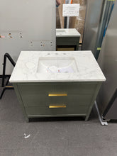 Bilroy 36'' Single Bathroom Vanity with Engineered Stone Top! (NEW - MISSING BACKSPLASH)