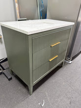 Bilroy 36'' Single Bathroom Vanity with Engineered Stone Top! (NEW - MISSING BACKSPLASH)