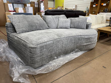 80” Chenille Sofa with 2 Back & 2 Throw Pillows, Deep Seat, No Assembly! (NEW - BONLESS)