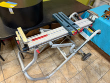 Portable Folding Gravity Rise Miter Saw Stand with Wheels! (USED - WORKS GREAT!)