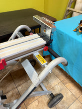 Portable Folding Gravity Rise Miter Saw Stand with Wheels! (USED - WORKS GREAT!)