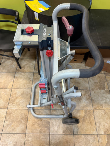 Portable Folding Gravity Rise Miter Saw Stand with Wheels! (USED - WORKS GREAT!)