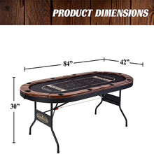 Charleston Premium 10 Player Texas Hold'em 84" Poker Table! (NEW)