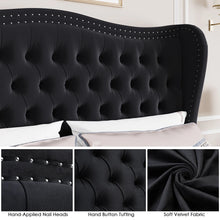 Metter Upholstered Wingback Bed, King Size! (NEW IN BOX)