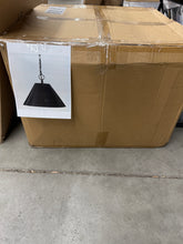 Metal Pendant Ceiling Light, Black Top - White Bottom! (NEW IN BOX)