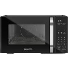 Chefman Microcrisp 1.1 cu. ft. Countertop Microwave Oven + Crisper, 1800 Watts, Black! (NEW IN BOX)