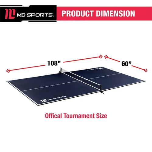 MD Sports Indoor Table Tennis ConversionTop,Blue**New**