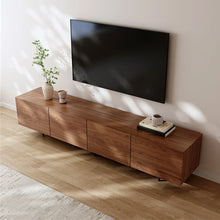 Modern 4-Door TV Stand Storage Credenza, 94.5” Wide! (NEW IN BOX)