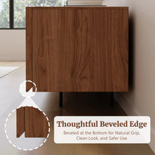 Modern 4-Door TV Stand Storage Credenza, 94.5” Wide! (NEW IN BOX)