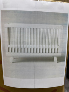 Babyletto Hudson 3-in-1 Convertible Crib with Toddler Rail, White! (NEW IN BOX)