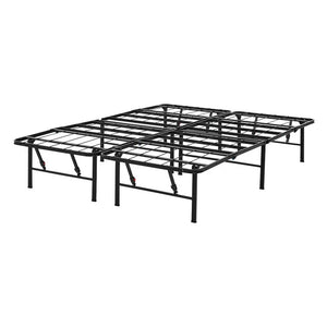Mainstays 14" High Quad Fold Steel Platform Bed Frame, King! (NEW IN BOX)
