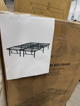 Mainstays 14" High Quad Fold Steel Platform Bed Frame, King! (NEW IN BOX)