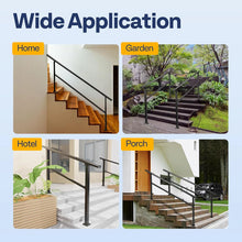 6 Step Black Oval Exterior Hand Railing (2-pack)! (BRAND NEW)