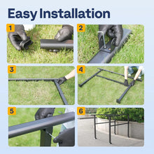 6 Step Black Oval Exterior Hand Railing (2-pack)! (BRAND NEW)