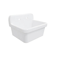 Mason 24" x 19" High-Back Farmhouse Laundry Sink, Vitreous China Wall-Mount Utility Sink! (NEW IN BOX)