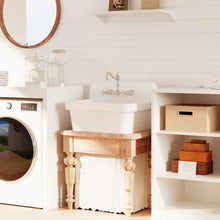 Mason 24" x 19" High-Back Farmhouse Laundry Sink, Vitreous China Wall-Mount Utility Sink! (NEW IN BOX)