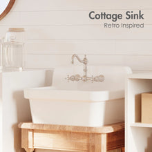 Mason 24" x 19" High-Back Farmhouse Laundry Sink, Vitreous China Wall-Mount Utility Sink! (NEW IN BOX)