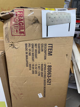 Home Design Angela Headboard, Warm Grey, Queen! (NEW IN BOX)