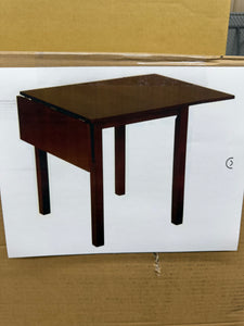 Buylateral Austin Compact Solid Wood Drop Leaf Extendable Dining Table Espresso! (NEW IN BOX - DINING TABLE ONLY)