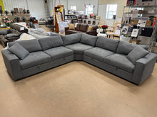 Thomasville Bryden Fabric Sectional with Storage Seats and Ottoman! (BRAND NEW - DEPARTMENT STORE FLOOR MODEL)