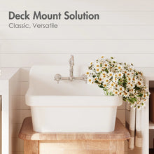 Mason 24" x 19" High-Back Farmhouse Laundry Sink, Vitreous China Wall-Mount Utility Sink! (NEW IN BOX)