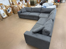 Thomasville Bryden Fabric Sectional with Storage Seats and Ottoman! (BRAND NEW - DEPARTMENT STORE FLOOR MODEL)