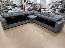 Thomasville Bryden Fabric Sectional with Storage Seats and Ottoman! (BRAND NEW - DEPARTMENT STORE FLOOR MODEL)