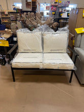 Searsburg Aluminum Deep Seating Outdoor Patio Loveseat - Black - Threshold! (NEW IN BOX)