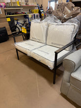 Searsburg Aluminum Deep Seating Outdoor Patio Loveseat - Black - Threshold! (NEW IN BOX)