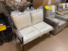 Searsburg Aluminum Deep Seating Outdoor Patio Loveseat - Black - Threshold! (NEW IN BOX)