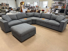 Thomasville Bryden Fabric Sectional with Storage Seats and Ottoman! (BRAND NEW - DEPARTMENT STORE FLOOR MODEL)