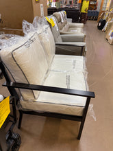 Searsburg Aluminum Deep Seating Outdoor Patio Loveseat - Black - Threshold! (NEW IN BOX)