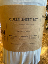 Queen, Simply Soft 6-Piece Wrinkle Free Microfiber Sheet Set with 16" Deep Pockets, Light Grey! (NEW)