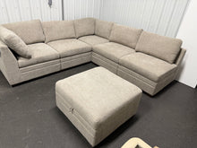 Thomasville Tisdale Fabric Sectional with Storage Ottoman!! BRAND NEW - LIGHT GREY!